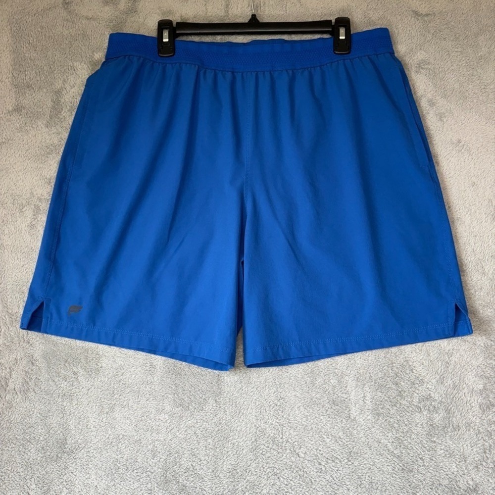 Fabletics Shorts Mens Large Blue ‎ Fundamental 7" Inseam Lined Pockets